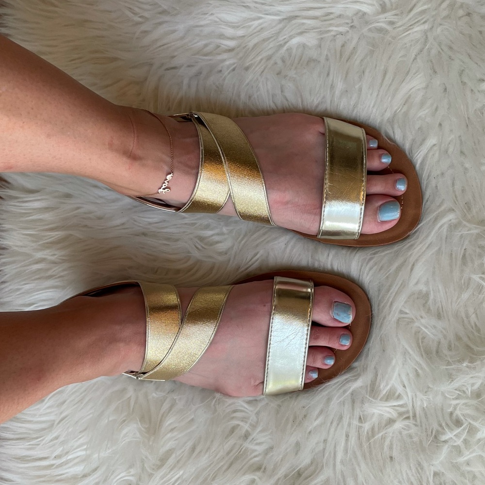 Golden Aphrodite Strappy Sandals